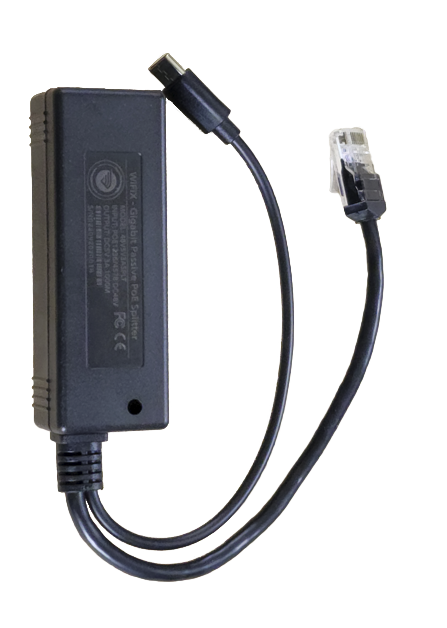 48V to 12V 3A POE+ Gigabit Splitter | USB-C Power Plug Tip | WiFiX | Remote power the InvisaGig v1.2